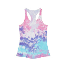 Load image into Gallery viewer, Salty as a Beach Tank Top ~ Tie Dye Racerback Tank Top ~ Beach Tie Dye Shirt ~ Vacation Tee