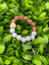 Load image into Gallery viewer, Sports Ball Wooden Wristlet