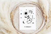 Load image into Gallery viewer, Zodiac Flower Greeting Card