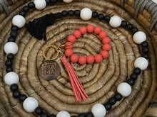 Load image into Gallery viewer, Wooden Bead Leopard Mama Wristlet ~ Wholesale ~ 2 MOQ