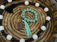 Load image into Gallery viewer, Wooden Bead Leopard Mama Wristlet ~ Wholesale ~ 2 MOQ