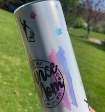 Load image into Gallery viewer, Dance Mom Watercolor Shimmer Tumbler