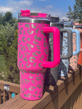 Load image into Gallery viewer, 40oz Leopard Engraved Tumbler *FREE SHIPPING*