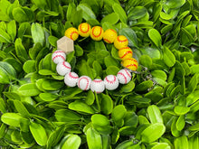 Load image into Gallery viewer, Sports Ball Wooden Wristlet