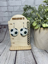 Load image into Gallery viewer, Leather Sports Earrings