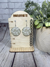 Load image into Gallery viewer, Leather Sports Earrings