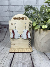 Load image into Gallery viewer, Leather Sports Earrings