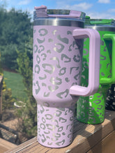 Load image into Gallery viewer, 40oz Leopard Engraved Tumbler *FREE SHIPPING*