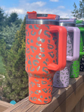 Load image into Gallery viewer, 40oz Leopard Engraved Tumbler *FREE SHIPPING*