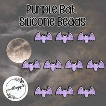 Load image into Gallery viewer, Purple Bat Silicone Bead
