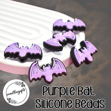 Load image into Gallery viewer, Purple Bat Silicone Bead

