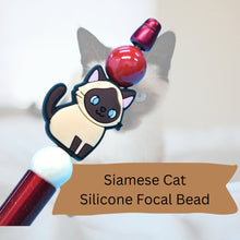 Load image into Gallery viewer, Siamese Cat Silicone Bead
