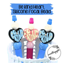Load image into Gallery viewer, Be Kind Heart Silicone Bead
