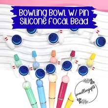 Load image into Gallery viewer, Bowling Bead Silicone Bead
