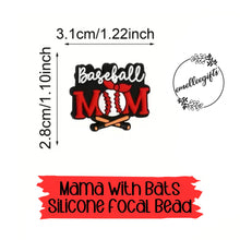 Load image into Gallery viewer, Baseball Mama Silicone Bead

